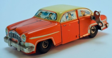 HPZ Prottengeier Sedan with driver 1955 Tinmodel with frictiondrive in original box (5694)